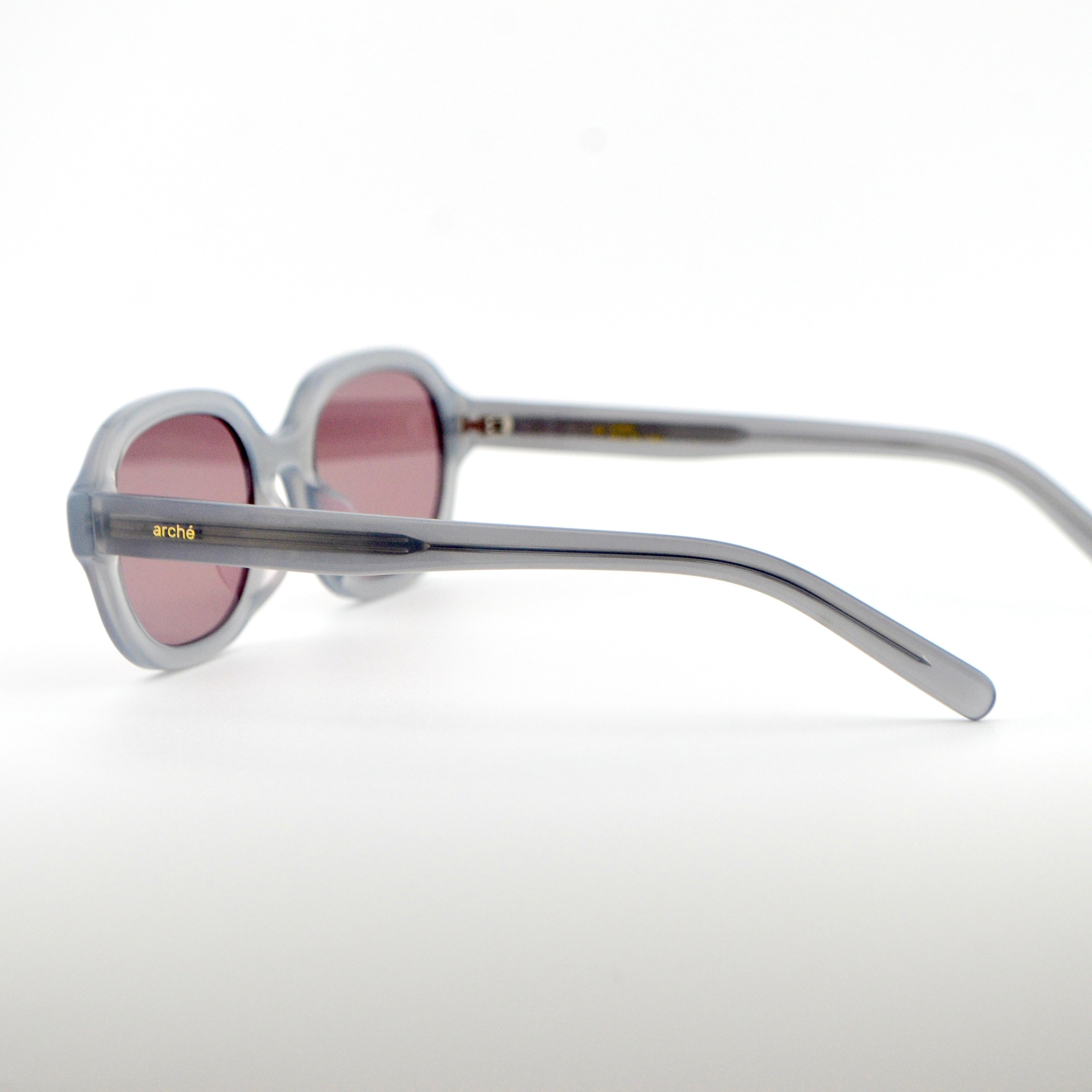 Hazel | Clear Gray - Pink